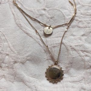 Boho Brass Faux Gold Casual Necklace